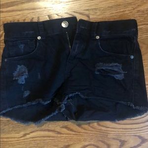 3/$30 Express black jean shorts